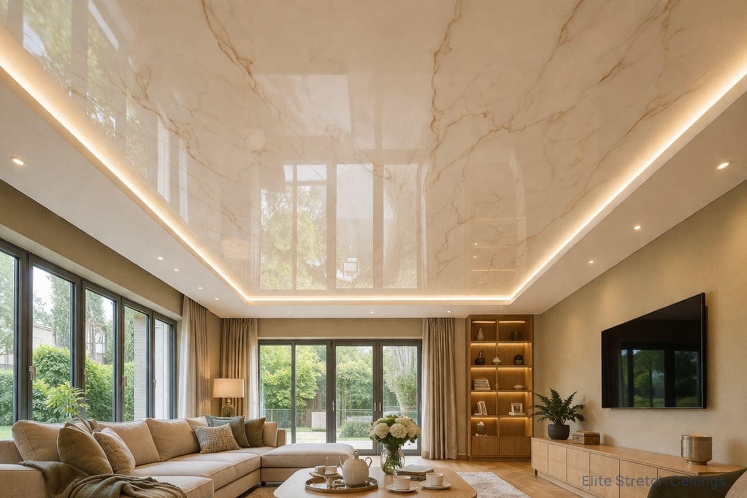 Stretch ceiling does not crack